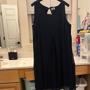 Elegant Blue Sleeveless Dress